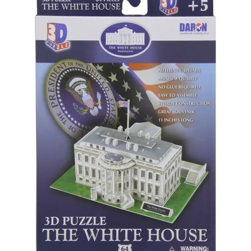 Toys-64 Piece 11" 3D Puzzle Model Kit - The White House - Your Source for Gaming Essentials
