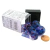 Dice-7 Piece Polyhedral DnD Nebula Dice Set with Luminary - Nocturnal with Blue - Your Source for Gaming Essentials