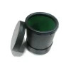 Dice-4" Tall Plastic Dice Cup Lined with Green Cloth and Twist Off Lid - Your Source for Gaming Essentials