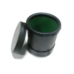 Dice-4" Tall Plastic Dice Cup Lined with Green Cloth and Twist Off Lid - Your Source for Gaming Essentials