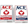 Cards-Ace Standard Size Playing Cards with Standard Faces - 1 Red Deck and 1 Blue Deck - Your Source for Gaming Essentials