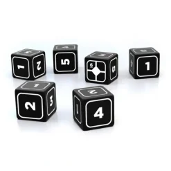 Dice-ALIEN RPG Base Dice Set - 10 Dice, Black with White Numbers - Your Source for Gaming Essentials