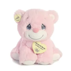 Toys-Aurora World Soft Precious Moments Plush - Charlie Bear Pink Small - Your Source for Gaming Essentials