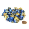 Dice-Bag of 20 Gemini Polyhedral Dice - Blue-Gold with White Numbers - Your Source for Gaming Essentials