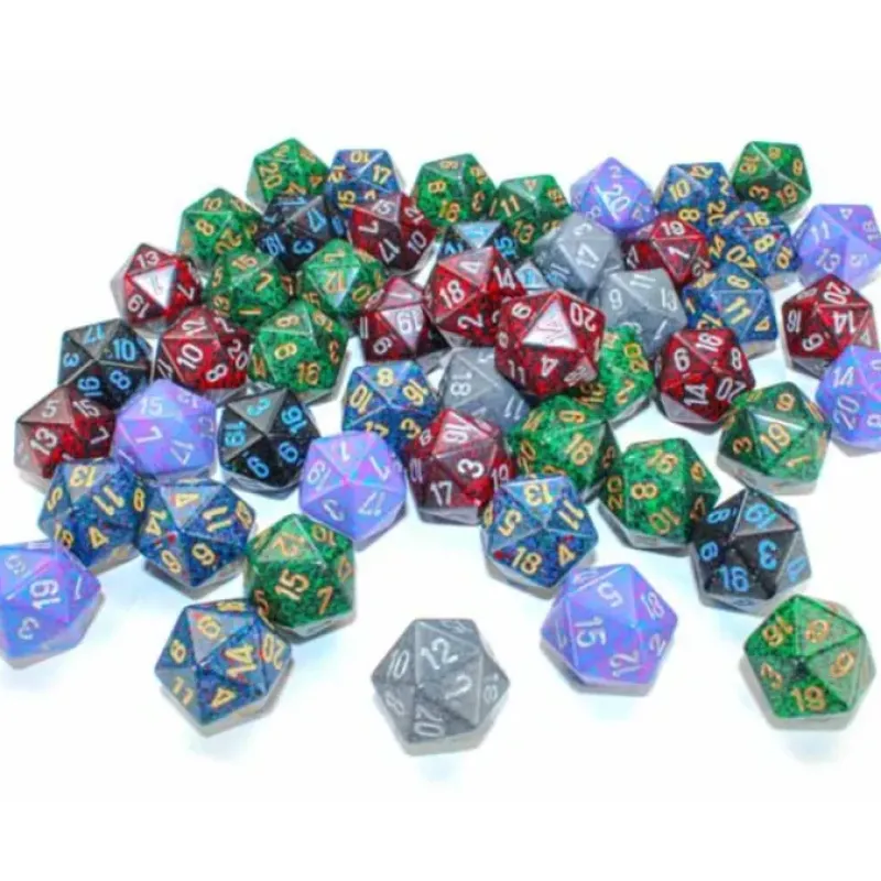 Dice-Bag of 50 Speckled Menagerie #3 - D20 Chessex Dice - Your Source for Gaming Essentials