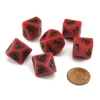 Dice-Blood & Plunder Blood D10 Dice Set - 6 Red 10-Sided Dice - Your Source for Gaming Essentials