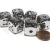 Dice>Box of 6 Zinc Alloy Metal Dice Die Six D6 6 Sided 15mm RPG Board Game Purple - Your Source for Gaming Essentials