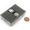 Dice>Box of 2 Zinc Metal Alloy D6 15mm Heavy Dice - Purple Pips - Your Source for Gaming Essentials