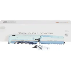 Outlet Broadway Limited 7351 Brass Hybrid HO ATSF Blue Goose Steam Engine SND/DCC #3460 LN/Box - Your Source for Gaming Essentials Trains