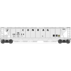 Best Broadway Limited 1887 HO Conrail H32 5-Bay Covered Hopper Set A (Pack of 4) - Your Source for Gaming Essentials Trains