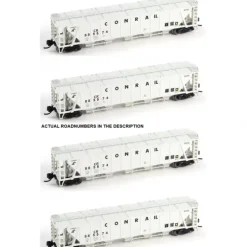 Best Broadway Limited 3172 N CR PRR Class H32 5-Bay Covered Hopper Set A (Pack of 4) - Your Source for Gaming Essentials Trains