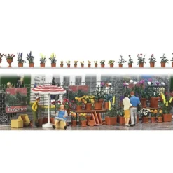Outlet Busch 1209 Flowerpot Set With Flowers - Your Source for Gaming Essentials Trains