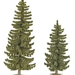 Clearance Busch 6133 HO 3-5/8" & 4-13/16" Spruce Trees (Set of 2) - Your Source for Gaming Essentials Trains