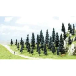 Discount Busch 6492 HO Spruce Trees 1.9"-4.3" (Set of 35) - Your Source for Gaming Essentials Trains