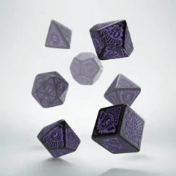Dice-Call of Cthulhu Black w/ Purple Horror O/T Orient Express Ed Dice Set (7 Pieces) - Your Source for Gaming Essentials