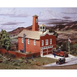 Outlet Campbell Scale Models 441 HO Breckenridge Fire House Kit - Your Source for Gaming Essentials Trains