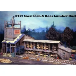 Sale Campbell Scale Models 417 HO Saez Sash & Door Machine Shop, Shed & Hopper Kit - Your Source for Gaming Essentials Trains