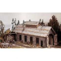 Clearance Campbell Scale Models 389-2195 HO Windy Gulch Engine House Building Kit - Your Source for Gaming Essentials Trains