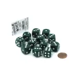 Dice>Case of 12 Deluxe Opaque 16mm Round Edge Dice - Green with White Pips - Your Source for Gaming Essentials