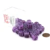 Dice>Case of 36 Deluxe Swirl Small 12mm Round Edge Dice - Ice Purple with Black Pips - Your Source for Gaming Essentials