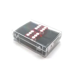 Dice>Case of 2 Large 19mm Transparent Non-Precision Dice - Red with White Pips - Your Source for Gaming Essentials
