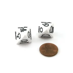 Dice>Chessex Custom Engraved 16mm D8 RPG Dice - Weather Dice (2) - Your Source for Gaming Essentials