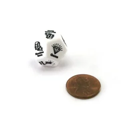 Dice>Chessex Custom Engraved 20mm D12 RPG Dice - Treasure Dice - Your Source for Gaming Essentials