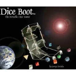 Dice>Chessex Dice Boot Dice Tower - Clear - Your Source for Gaming Essentials