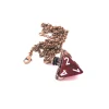 Dice>Chessex Jewelry Dice Pendant Necklace with Old Copper Finish - Holds a D4 Die - Your Source for Gaming Essentials