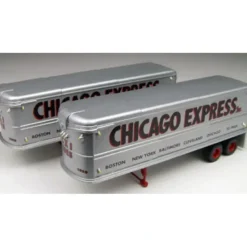Hot Classic Metal Works 31104 HO Mini Metals Chicago Express 32'Trailers (Pack of 2) - Your Source for Gaming Essentials Trains
