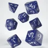 Dice>Classic RPG 7 Piece Polyhedral Dice Set - Colbalt with White Numbers - Your Source for Gaming Essentials