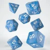 Dice-Classic Runic 7 Piece Polyhedral Dice Set - Glacier & White - Your Source for Gaming Essentials