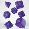 Dice>Classic Runic 7 Piece Polyhedral Dice Set - Purple & Green - Your Source for Gaming Essentials
