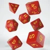 Dice>Classic Runic 7 Piece Polyhedral Dice Set - Red & Yellow - Your Source for Gaming Essentials