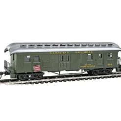 Hot Con-Cor 15712 HO Canadian National 1880s Wood Open-Platform Baggage-RPO #504 - Your Source for Gaming Essentials Trains
