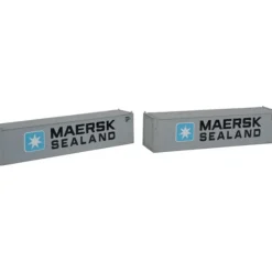 Hot Con-Cor 443017 N Maersk Sealand 40' Hi-Cube Container #1 (Pack of 2) - Your Source for Gaming Essentials Trains