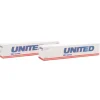 Discount Con-Cor 448018 N United Van Lines 48' Container #2 (Pack of 2) - Your Source for Gaming Essentials Trains