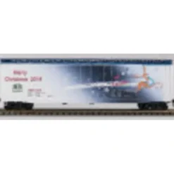 Discount Con-Cor 2014H HO 50' Double-Plug-Door Boxcar 2014 Christmas Reindeer #5 - Your Source for Gaming Essentials Trains