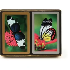 Cards-Congress Butterflies Standard Index Bridge Playing Cards - 2 Deck Set - Your Source for Gaming Essentials