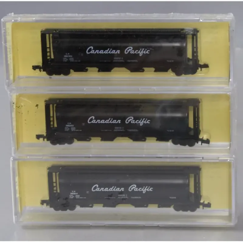 Best Sale CS Models 7101-3 N Scale Canadian Pacific Cylindrical Grain Hopper (Pack of 3) MT/Box - Your Source for Gaming Essentials