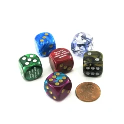 Dice>Custom Assorted Funny Meme Dice "Sorry for what I said when we were gaming." (6) - Your Source for Gaming Essentials