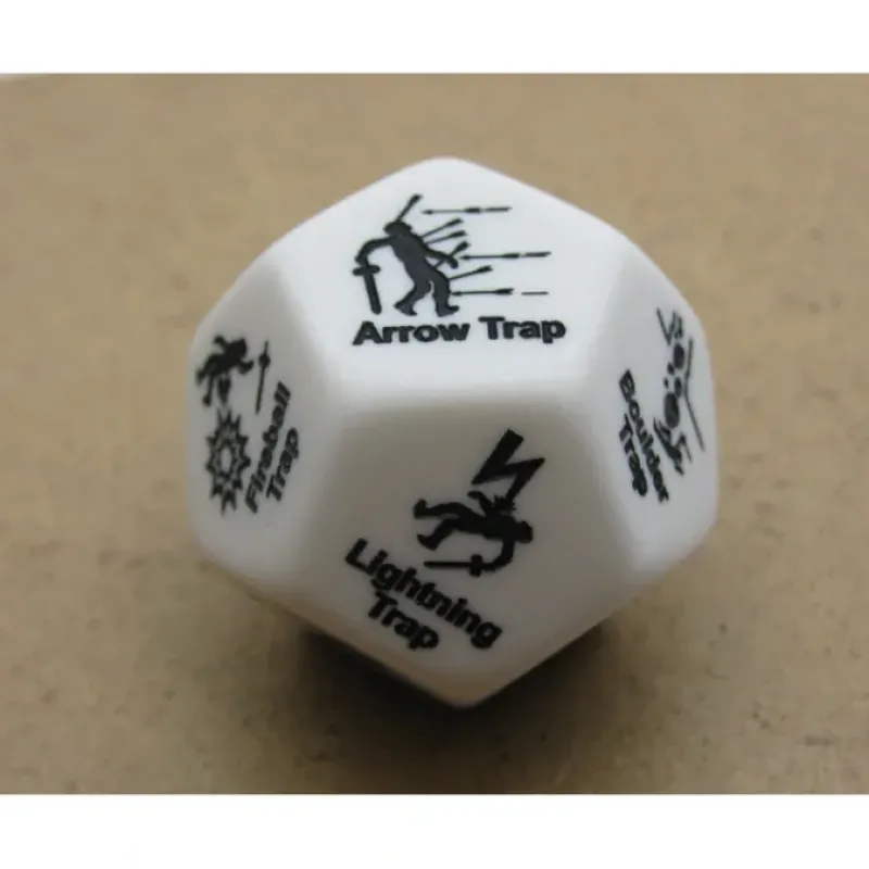 Dice-Custom Engraved 28mm D12 RPG D&D Dice - Trap Dice - Your Source for Gaming Essentials