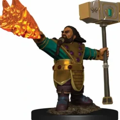 Tabletop Miniatures-D&D Icons of the Realms Premium Figure, Painted Miniature: (W6) Dwarf Cleric Male - Your Source for Gaming Essentials