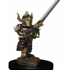 Tabletop Miniatures-D&D Icons of the Realms Premium Figure, Painted Miniature: (W6) Halfling Fighter Male - Your Source for Gaming Essentials