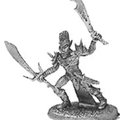 Tabletop Miniatures-Dark Elf #03-163 Classic Ral Partha Fantasy RPG Metal Figure - Your Source for Gaming Essentials