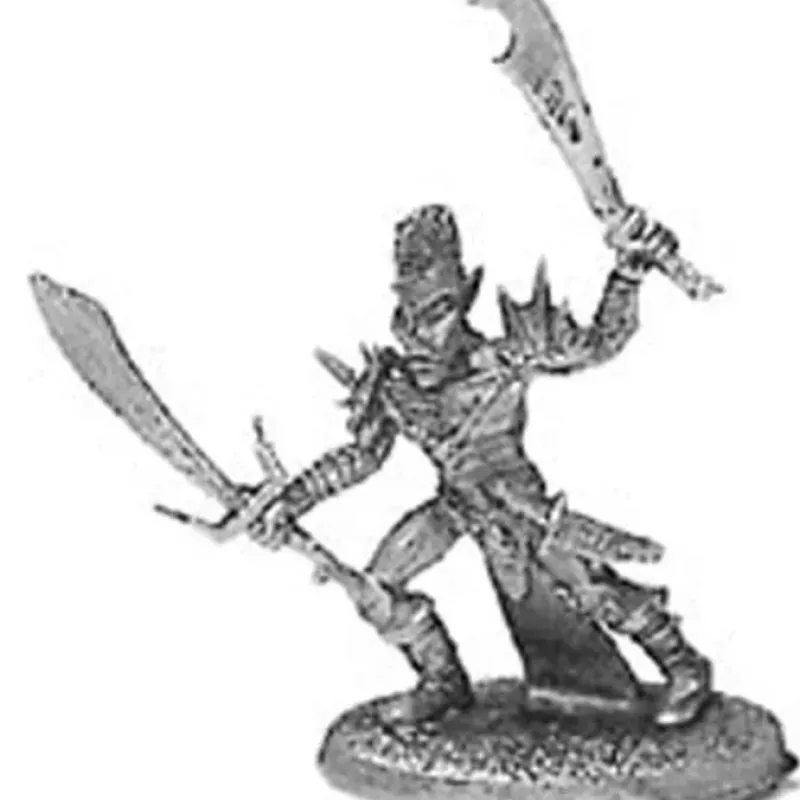 Tabletop Miniatures-Dark Elf #03-163 Classic Ral Partha Fantasy RPG Metal Figure - Your Source for Gaming Essentials