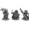 Tabletop Miniatures-Deep Gnome Adventurers (3) #30063 Reaper Legends: Bones USA Unpainted Plastic Figures - Your Source for Gaming Essentials