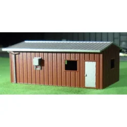 Clearance Deluxe Innovations 306 2-1/8" x 1-1/4" Brown Armco Yard Office Assembld Building - Your Source for Gaming Essentials Trains