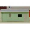 Hot Deluxe Innovations 305 N Scale Green Armco Yard Office Assembled - Your Source for Gaming Essentials Trains