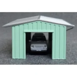 Deluxe Innovations 238-385 N Scale Armco Drive-Through Shed (Tractor Shed) GRN - Your Source for Gaming Essentials Trains